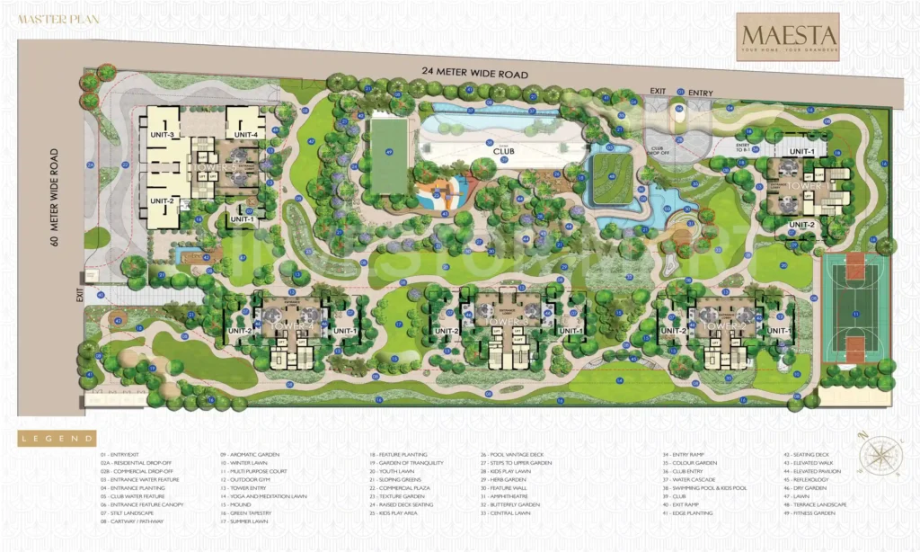 Site Plan of CRC Maesta, Sector 1, Greater Noida West